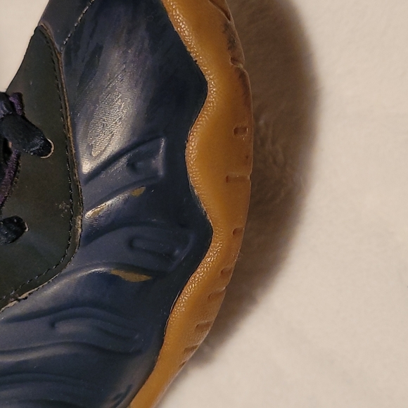 Boys Nike Foamposite One Navy Gum - Picture 6 of 8